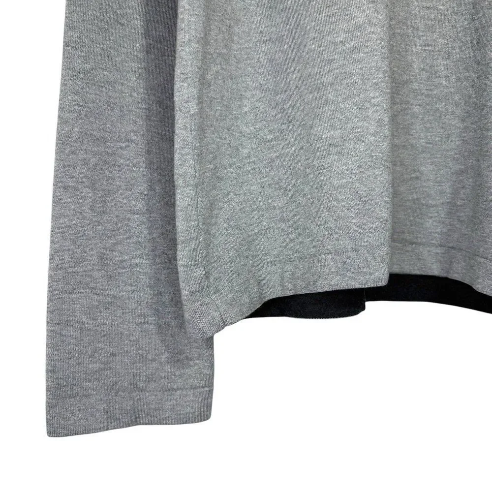 Banana Republic XL Silk Knit Sweater Color Block Y2K 08' V Neck Pullover Stretch
